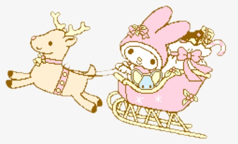 #mymelody #sanrio #christmas #pixelart - My Melody Christmas Transparent, HD Png Download, Transparent PNG