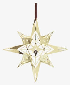Star Pendant Oe13 Cm Gold Plated Karen Blixen - Silver Christmas Stars Png, Transparent Png, Transparent PNG