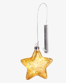 Led Glass Star, Gold - Christmas Ornament, HD Png Download, Transparent PNG