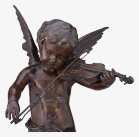 Ange Jouant Du Violin By Gaston Leroux - Statue, HD Png Download, Transparent PNG