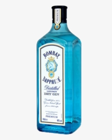 Gin Bombay Sapphire Png , Png Download - Bombay Sapphire Gin 1l, Transparent Png, Transparent PNG
