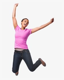 Get The Refund You Deserve - Jumping Woman Png, Transparent Png, Transparent PNG