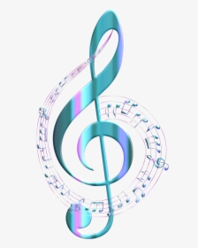 Treble Clef Musical Note Drawing - Transparent Background Music Note Png, Png Download, Transparent PNG