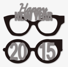 New Year S 2015 Party Eye Glasses - New Years Glasses Clipart, HD Png Download, Transparent PNG