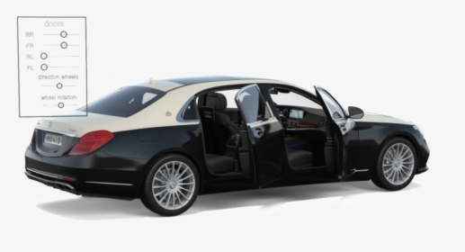 Mercedes Benz S Class Maybach Rigged Royalty Free 3d - Maybach 62, HD Png Download, Transparent PNG