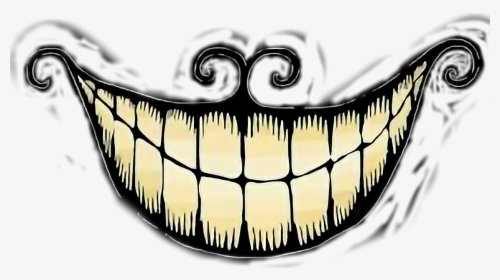 #scary #scarymask #halloween #devil #teeth #demon #dark - Cheshire Cat Alice In Wonderland Silhouette, HD Png Download, Transparent PNG