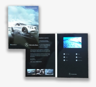 Benz Tv In A Card - Mercedes Benz Video Brochure, HD Png Download, Transparent PNG