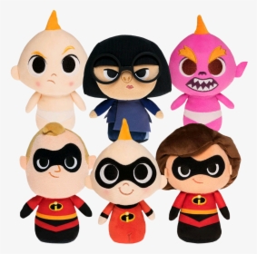 Incredibly Supercute 8” Plush Bundle By Funko - Funko Pop Incredibles 2 Plushies, HD Png Download, Transparent PNG