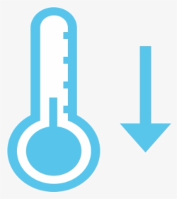 Temp Down Square - Temperature Icon Png, Transparent Png, Transparent PNG