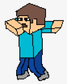 I Tried To Draw Minecraft Steve Dabbing - Steve Minecraft Human Art, HD Png Download, Transparent PNG