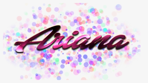 Ariana Name Logo Bokeh Png - Kajal Name Wallpaper Download Hd, Transparent Png, Transparent PNG