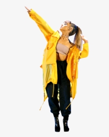 Ariana Grande In Yellow Dress On Stage - Aquaman, HD Png Download, Transparent PNG