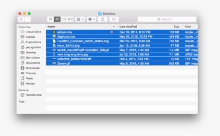 Mac Os Mojave Finder Screenshot, HD Png Download, Transparent PNG