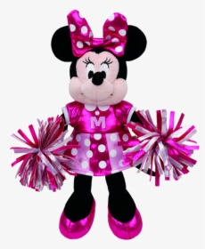 Minnie Mouse Cheerleader Sparkle Beanie Babies - Minnie Mouse Ty Beanie Baby, HD Png Download, Transparent PNG