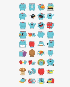 Cute Monster Facebook Stickers, HD Png Download, Transparent PNG