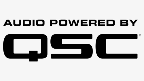 Qsc Audio Powered By Black - Graphics, HD Png Download, Transparent PNG