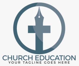 Church Education Vector Logo Design - Cross, HD Png Download, Transparent PNG