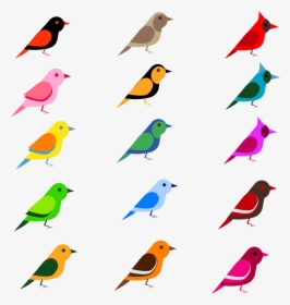 Songbird Clipart Woodland Bird - Simple Picture Of Bird, HD Png Download, Transparent PNG