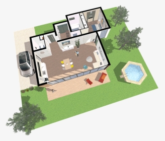 3d Floor Plan Made On Space Designer 3d - Floor Plan Design, HD Png Download, Transparent PNG