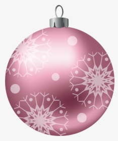 Pink Christmas Ornament Clipart, HD Png Download, Transparent PNG