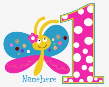 First Birthday Butterfly Clipart, HD Png Download, Transparent PNG