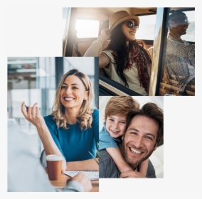 A Collage Of Pictures With Smiling People - Woman Real Estate, HD Png Download, Transparent PNG