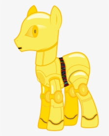 529002 Absurd Res Artist Yanoda C 3po Ponified Safe - Cartoon, HD Png Download, Transparent PNG