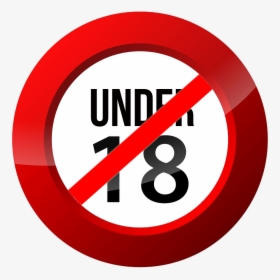 No Under 18 Sign Transparent, HD Png Download, Transparent PNG
