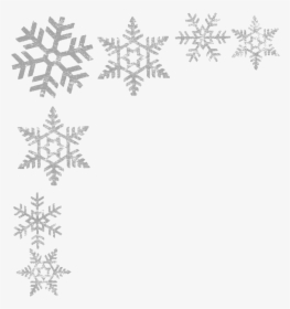 Silver Snowflake Png Photos - Transparent Background Snowflake Border, Png Download, Transparent PNG