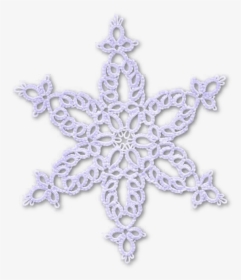 Tatting Snowflake Pattern Snowburst - Portable Network Graphics, HD Png Download, Transparent PNG