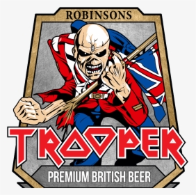 Iron Maiden Trooper Beer Keg , Png Download - Iron Maiden Trooper Beer Logo, Transparent Png, Transparent PNG