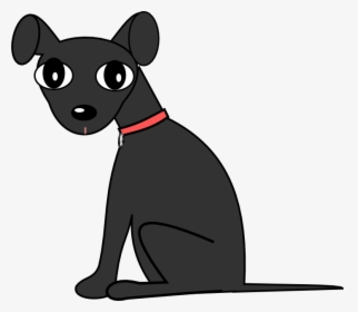 Dog Clipart Transparent Background - Black Dog Clipart, HD Png Download, Transparent PNG