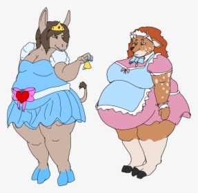 Princess Eseline And Her Maid - Cartoon, HD Png Download, Transparent PNG