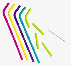 Build A Straw Reusable Silicone Straws Refill Pack, HD Png Download, Transparent PNG