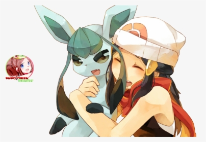 Transparent Glaceon Png - Hikari And Glaceon, Png Download, Transparent PNG