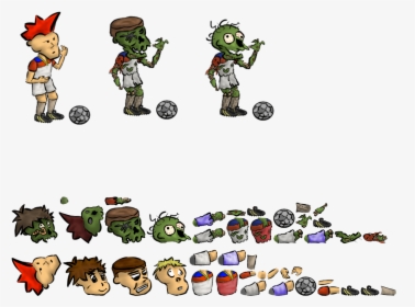 Transparent Cute Zombie Clipart - Football Sprite, HD Png Download, Transparent PNG