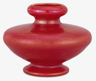 Red Favrile Vase By Tiffany Studios - Vase, HD Png Download, Transparent PNG