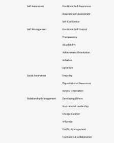 Emotional Intelligence Competencies Tables, HD Png Download, Transparent PNG