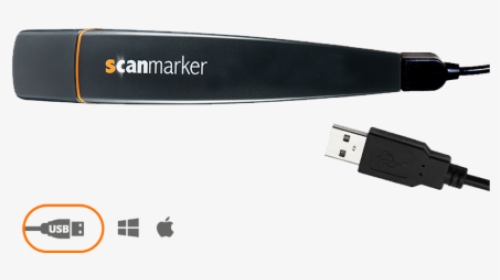 Scanmarker Usb Operating System Compatibility - Usb Cable, HD Png Download, Transparent PNG