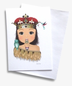 Kuini Card - Cartoon Picture Of A Maori Girl, HD Png Download, Transparent PNG