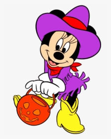Disney Halloween Minnie Mouse Country Cowgirl With - Cartoon Disney Halloween Characters, HD Png Download, Transparent PNG