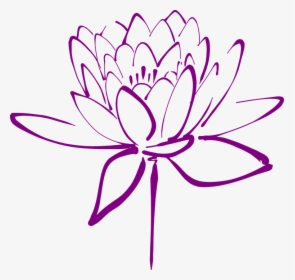Clipart Lotus Flower Purple, HD Png Download, Transparent PNG