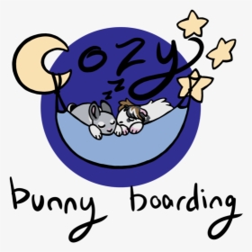 Cozybunnyboardingbanner - Cartoon, HD Png Download, Transparent PNG