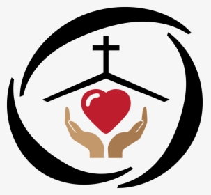 Png Christian Symbols - Hands Holding Heart Silhouette, Transparent Png, Transparent PNG