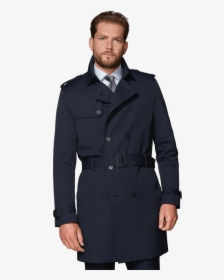 Murray Trench Coat - Black Short Rain Coat Men, HD Png Download, Transparent PNG