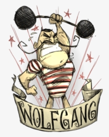 Don T Starve Together Cartoon - Wolfgang Don T Starve Together, HD Png Download, Transparent PNG