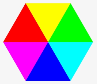 Hexagon 6 Color Svg Clip Arts - Hexagon Clipart, HD Png Download, Transparent PNG