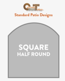 Ct Patio Designssquare Half Round - Hallo, HD Png Download, Transparent PNG