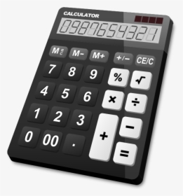 Calculator Black - Percentage Is Calculated, HD Png Download, Transparent PNG