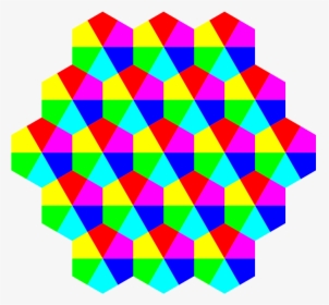 Kite Hexagons 6 Color - Hexagon Art Color, HD Png Download, Transparent PNG